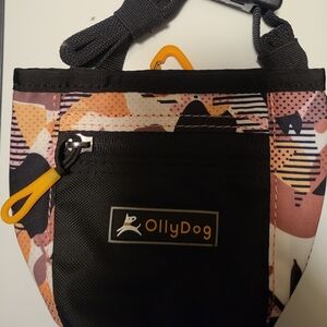OllyDog Black and Multicolor Dog Treat Pouch